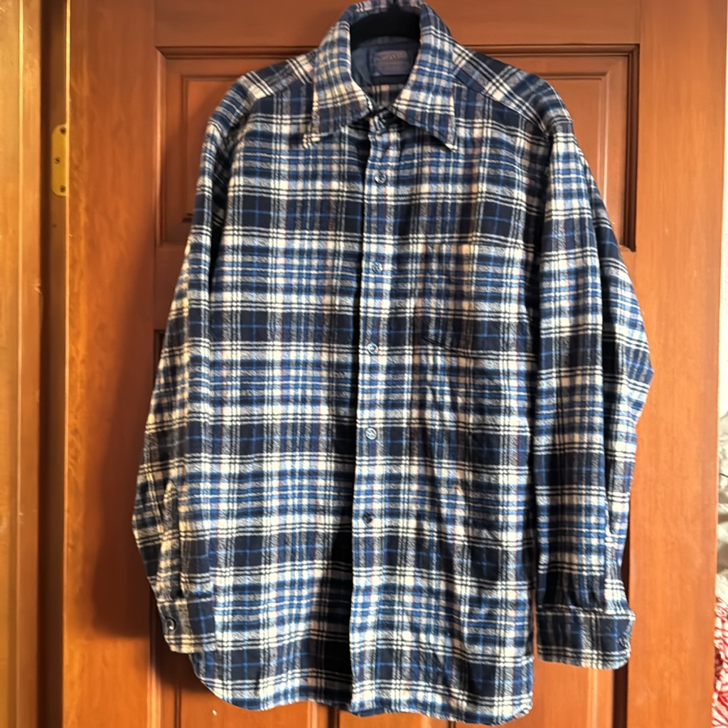 Pendleton Vintage Lodge Pure Virgin Wool Shirt Size M. Made In The Usa